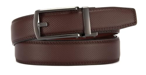 Image of CHAOREN Mens Dress Belt - 1 1 /4 inch Leather Ratchet Belt Comfort Click