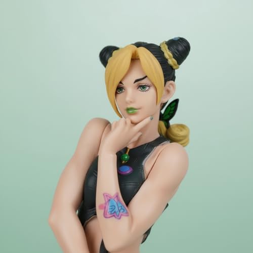 Image of Offo JoJo's Bizarre Adventure Jolyne Cujoh Action Figure | Lightweight Durable PVC Anime Collectible for Home, Office Desk & Study Table | Modern Showpiece for Fans & Action Figure Collectors
