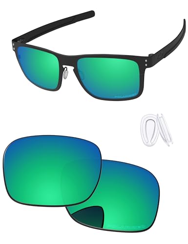 Image of Replacement Lenses & Nose Pieces for Oakley Holbrook Metal OO4123 55mm - Precision Fit, UV Block & Impact Resistant