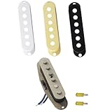 Pastilla de bajo eléctrico de bobina única, cuello y puente, 6 cuerdas, pastillas de guitarra de reducción de ruido única, pastilla de guitarra eléctrica