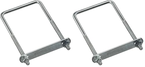Image of National Hardware N245-027 2192BC Lumber Size Square U Bolt in Zinc Plated (Pack of 2)