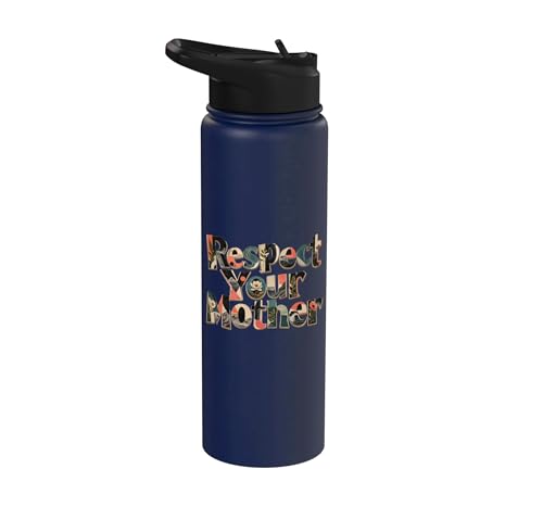 Respect Your Mother Lustiger Naturliebhaber Muttertag Stainless Steel Insulated Water Bottle