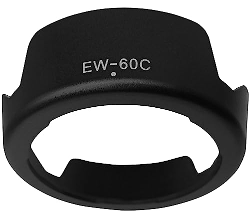 Parasol EW-60C para Canon EF-S 18-55mm f/3.5-5.6 / is / is II (No compatible con is STM) | EF 28-90mm f/4-5.6 III, EF 28-80mm f/3.5-5.6 IV USM, 58mm Tulipán Digital miniatura 7