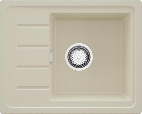 PRIMAGRAN Évier Copenhague 55x44cm Beige