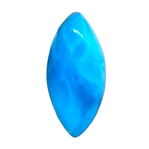 Gemme de Larimar naturel taille marquise supérieure pour haute joaillerie
