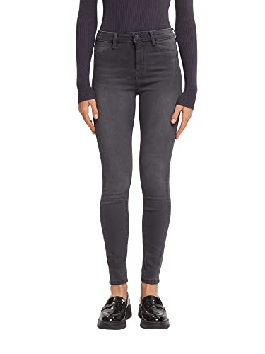 edc by ESPRIT Damen Jeans Jeggings Skinny Fit, 921/Grey Dark Wash, 29W /...