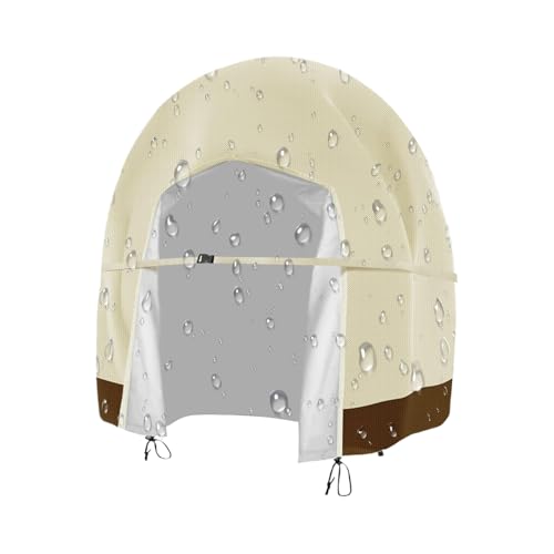 Ruwshuuk Fundas impermeables para silla de , hamaca impermeable con cremallera y cordón, protector plegable resistente al aire libre para patio, porche, jardín