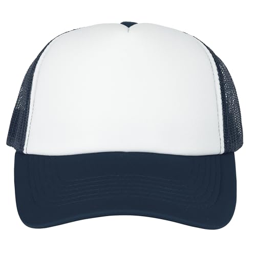 Image of Gelante 12 Pcs Sublimation Blank Trucker Hats - 5 Panel Mesh Snapback Baseball Cap Bulk