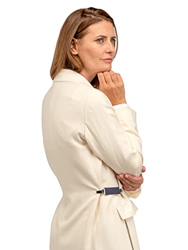 Olata elastischer Cardigan-Clip | Blusenraffer für Damen. Paket von 2 - Schwarz (Kunststoff Clips)