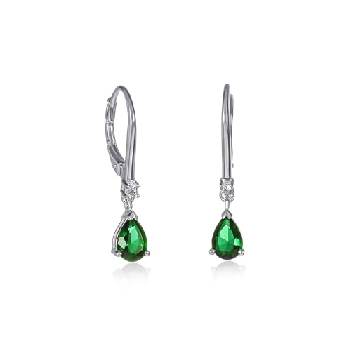 Boucles d'oreilles pendantes argent en goutte, le cadeau idéal pour femme