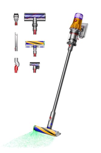 Dyson V12 Detect Slim Absolute, Aspirapolvere senza filo, completo di accessori