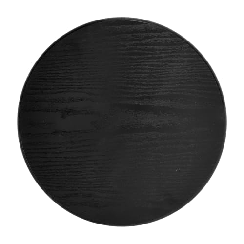 HOMOCONO Asiento Redondo de Madera para Taburete de Bar Estructura de Hierro Resistente, Adecuado para Cocina y Comedor