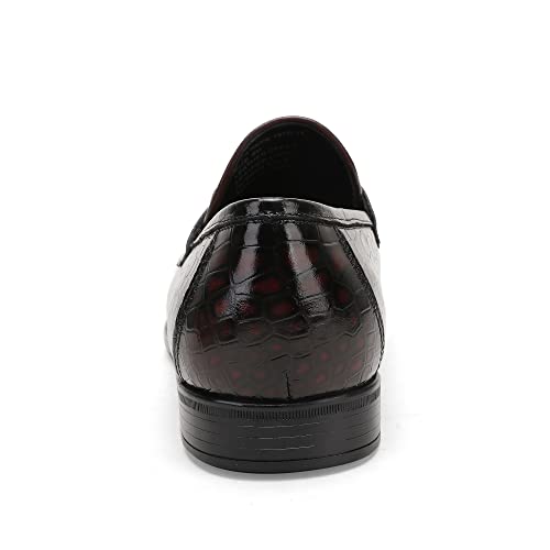 Men's Tassel Loafer, Classic Casual Dress Shoe, Black Smooth Leather Tassel Slip-on Penny Loafer for Mens4