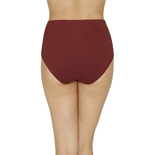 Image of Amante Solid High Rise Full Coverage Full Brief Panties (Pack of 3)