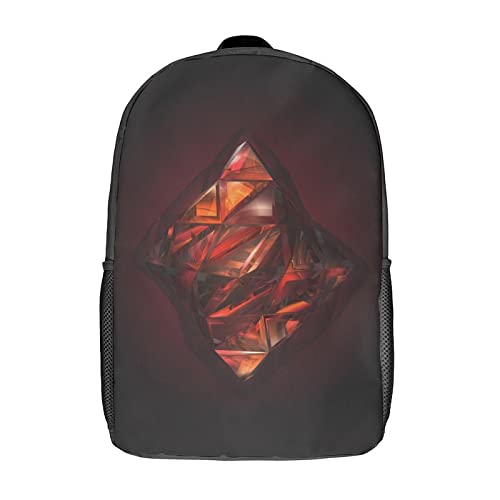 Sac à dos scolaire 17 pouces avec imprimé 3D tendance pour garçons et filles
