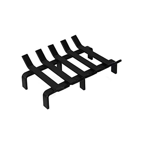 HiFlame Fireplace Log Grate Heavy Duty Solid Steel Wood Burning Fire Place Wood Stove Firewood Holder Cover