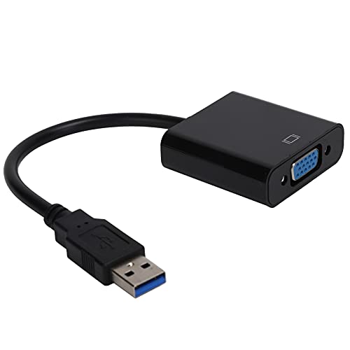 ASHATA - USB 3.0 to VGA Adapter, USB 3.0 Male to VGA 15 Pin Female Video Converter, Support 1080 at 60Hz for Chromebook for 10, Desktop, Laptop, PC, Monitor, Projector, HD TV - -11%