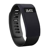 Greatfine Funda para Fitbit Charge/Fitbit Charge HR Carcasa De Gama Alta Silicona y Policarbonato (Black)