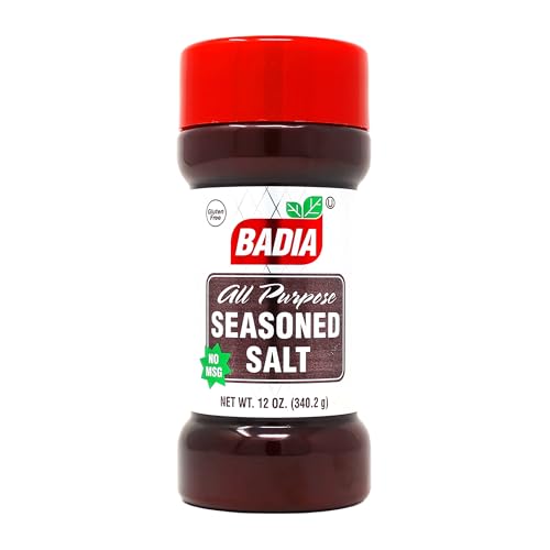 Badia Seasoned Salt, 12 oz – All-Purpose Blend for Everyday Cooking