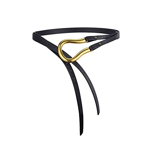 Cintura Women's Belt Wide Belt Buckle Casual Belt Collection with Fashionable Coat and Trench Coat Cintura Jeans