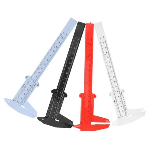 4pcs 150 Plastic Caliper Calipers Non Digital Caliper Measure Tool Caliper Tool Caliper Measuring Tool Caliper 0-150mm Measuring Caliper Plastic Caliper 150mm MUCKLILY