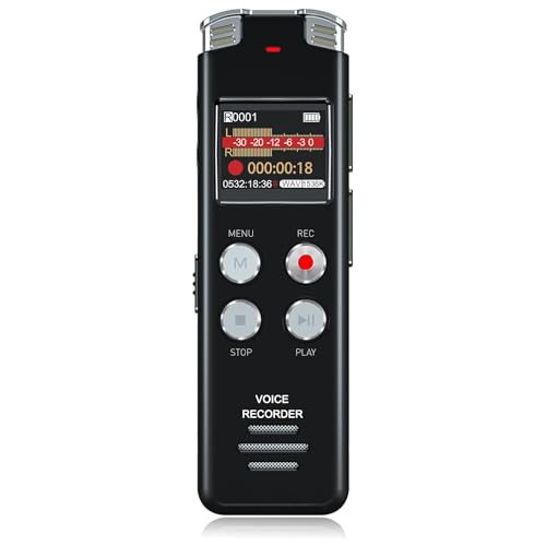 EVISTR L357 128GB Digital Voice Recorder