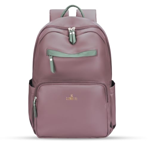 Image of THE CLOWNFISH Women's Laptop Backpack | Vegan Leather Laptop Bag for Office, College, Travel | Fits 15.6 Inch Laptop | Stellar Collection