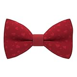 Saint Valentine's Day bow tie pre-tied shape for Adults & Children, by Bow Tie House (Medium, Red...