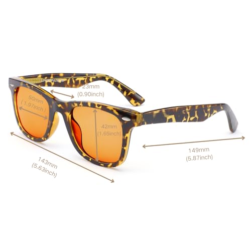 Image of 99% Blue Light Blocking Reading Glasses Women Men, Relieve Eye Strain, Sleeping Glasses, Amber Glasses