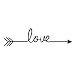 OVERMAL Decor,Love Arrow Decal Vinyl Carving Wall Decal Sticker for Home Decoration