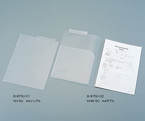 Amazon | ハピラ ファイルフォルダー Wポケット/50枚パック 透明 A4