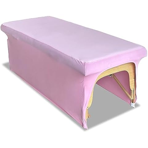 Leather Massage Table Cover, Stretchy & Waterproof Fitted Lash Bed Cover, Protective Spa Treatment Sheet Set for Lash Extension Bed or Massage Bed (Pink) Cover