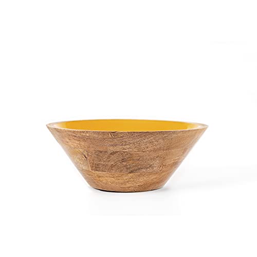 THE CHEF COLLECTION - Bowl de madera con esmalte en colores, Colección Nature Color, hecho a mano, estilo y diseño único. Ø20x7 cm Cover