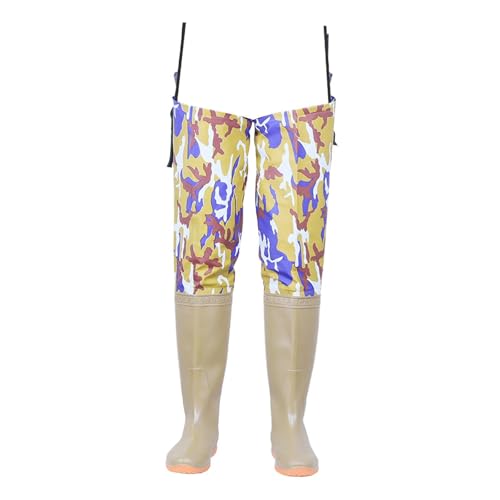 YueShengYCHUANG Waders de Pesca Bootfoot Hip Waders Impermeables Y Transpirables con Suela de Fieltro Y Material Resistente a Largas Caminatas Adecuados para Hombres, Talla 45