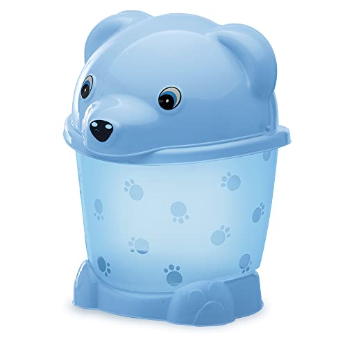 Adoleta Bebê, Lixeira Infantil Urso Para Bancada, Azul Bebê