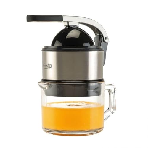Bourgini Lotte Power Exprimidor 0.75L Acero inoxidable con jarra de cristal ideal para tus desayunos