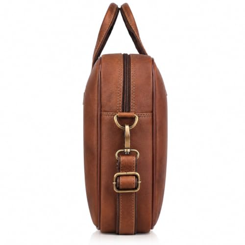 Image of WildHorn Leather Laptop Messenger Bag for Laptop /MacBook up to 15 inch| Padded Laptop Compartment |Office Bag I 365 Days Warranty