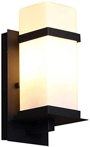 Luces de balcón exterior IP23 estilo tradicional WQHPLMD con vidrio especiado negro