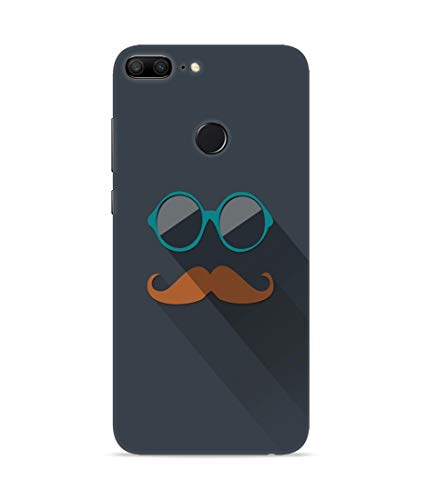 Image of Silence Printed Men Beard and Blue Glasses with Gray Designer Hard Back Case Cover for Huawei Honor 7 Lite