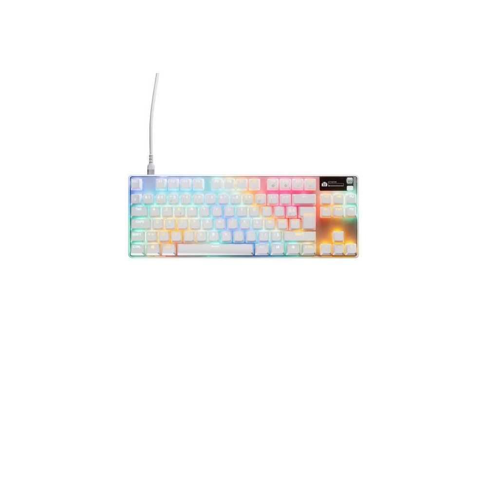 SteelSeries Apex Pro TKL Gen 3 White - HyperMagnetic Gaming