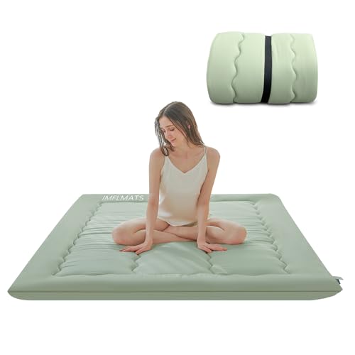 Japanese Floor Mattress Futon Mattress,3' Foldable Tatami Sleeping Pad for Adults & Kids,100% High...