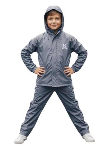 Image of Trustous Boys PVC Double Layer Waterproof Raincoat Kids Boys Waterproof PVC Double Layer Raincoat|Boys Transparent PVC Double Layer Rainwear|Boys Heavy Duty PVC Double Layer Raincoat