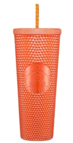 Verre clouté Starbucks Orange Perle Halloween gobelet Venti réutilisable - 2