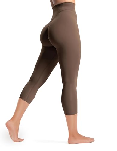Olmlmt No Front Seam Workout Leggings for Women Tummy Control Butt Lifting Leggings Buttery Soft Gym Yoga Pants
