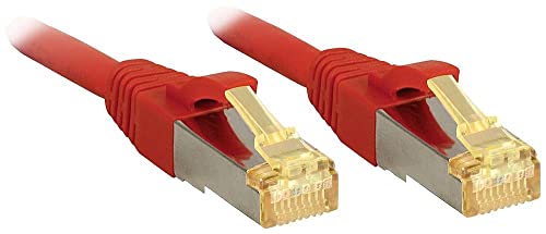 Câble réseau Cat.7 S/FTP Lindy rouge 15m pour connecter votre bureau ou console sans coupure