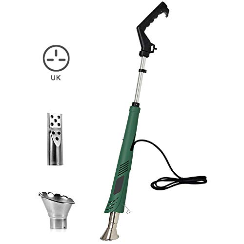 Poitwo 2000W Electric Weed Burning Killer Wand Tool No Gas Eco Friendly Hot Air Blaster Torch