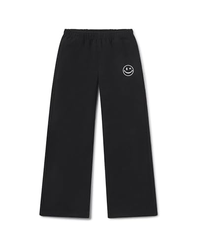 JOE BOXER Girls Wide Leg French Terry Sweatpants, Sizes 6-14, Baggy Pants