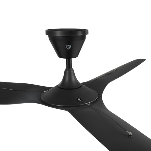 Image of Big Ass Fans Haiku Coastal 60 inch Smart Outdoor Ceiling Fan with Remote for Indoor & Covered Patio, Coastal-Rated, Corrosion-Resistant, Matte Black