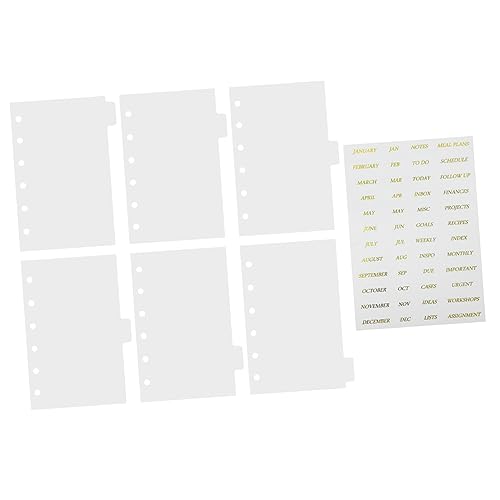 Intercalaires pour classeurs transparents indispensables pour vos journaux et présentations