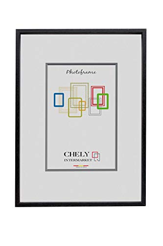 CHELY INTERMARKET | 5A2G | marco de fotos 18x24cm MOD 3507 (Negro) Estilo galería | Marco de madera para decoración de casa | Fotografías de boda | Listado de precios.(3507 18x24 0,35)